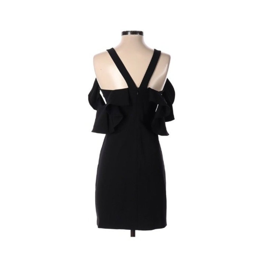 Devlin Ruffled Cold Shoulder Sheath Dress S - Picture 2 of 3